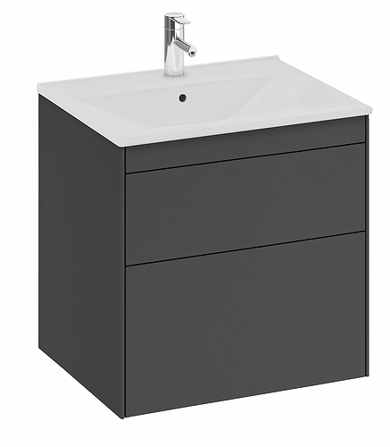 47448 IFO Sense тумба под умывальник с двумя выдвижными ящиками, W = 900 мм, W1 = 910 мм, мол. - Вид №4