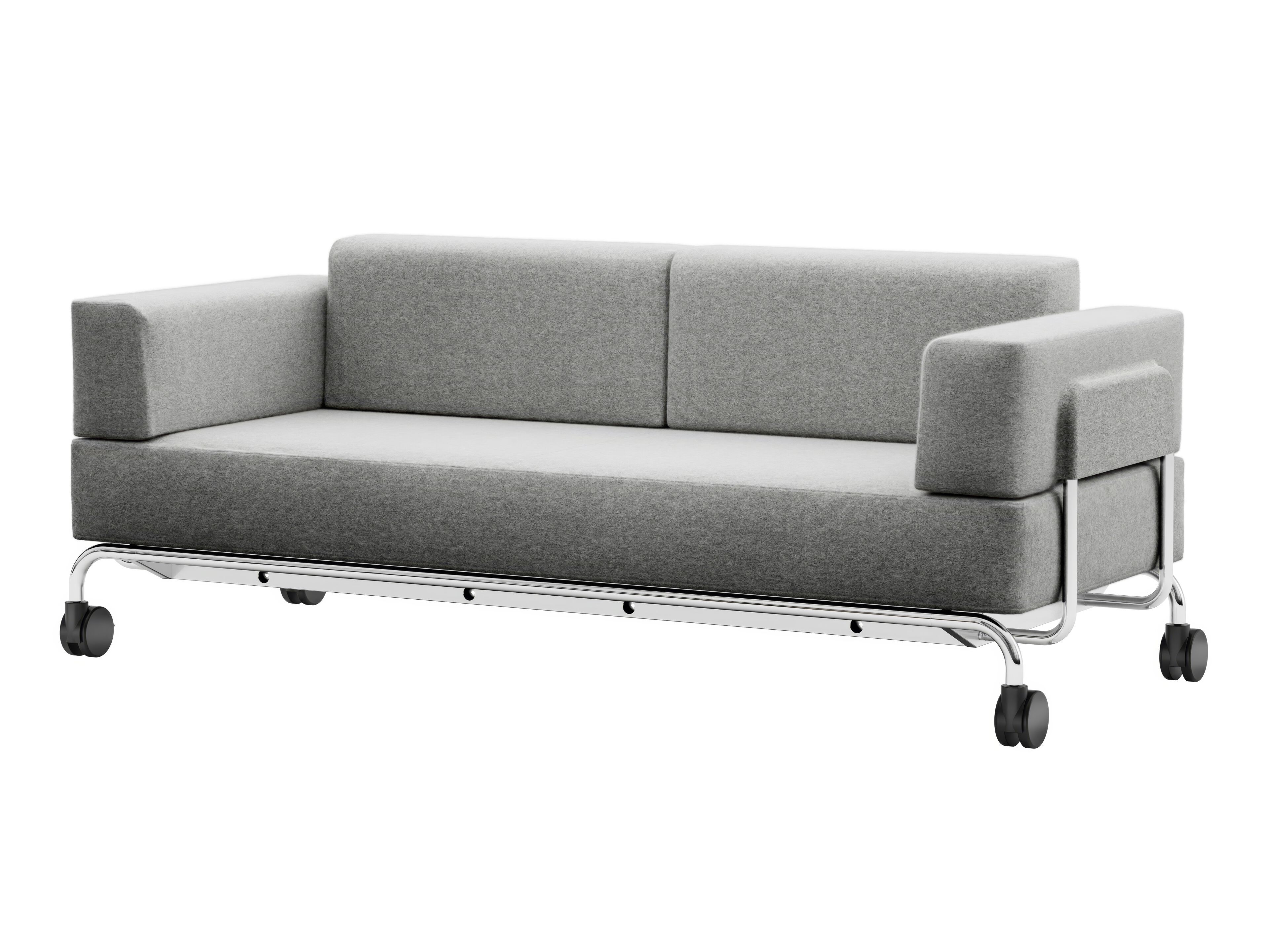 3-местный линейный диван с колесами THONET S 5000 ARCH-00060437 - Вид №1