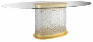 MARIONI Овальный хрустальный стол Howard 02713