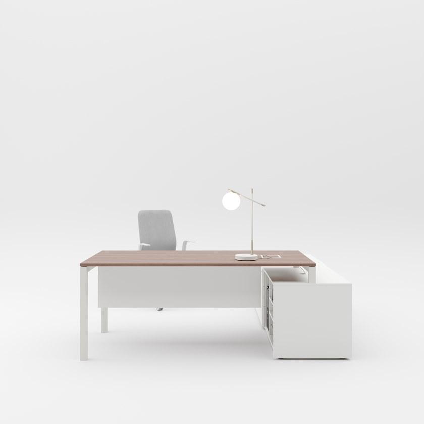 PROF Рабочий стол из дерева с системой управления кабелями Dieci sun-id-1393200 - Вид №8