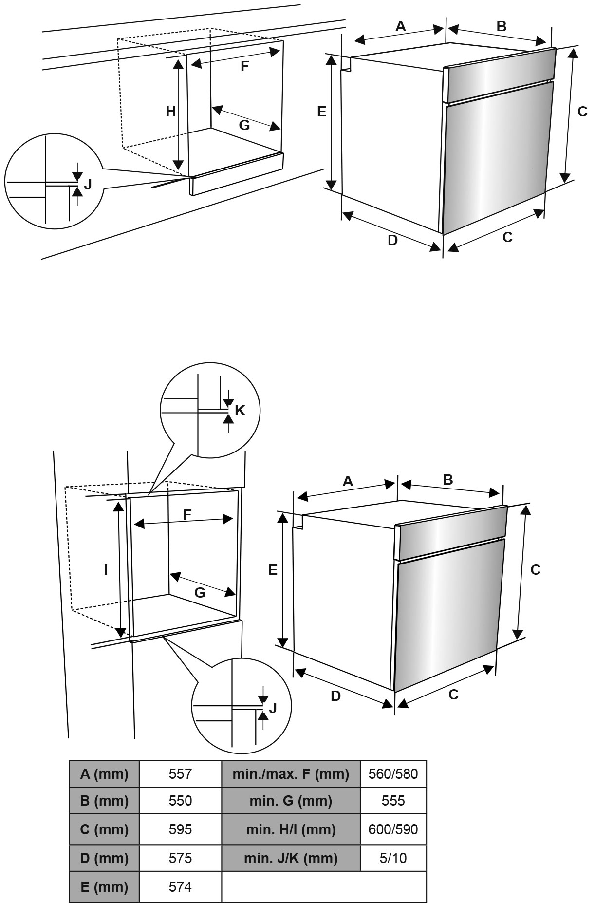 8172015 Электрический духовой шкаф Jacky's JO EB7539 черный STDN-0032465 - Вид №15