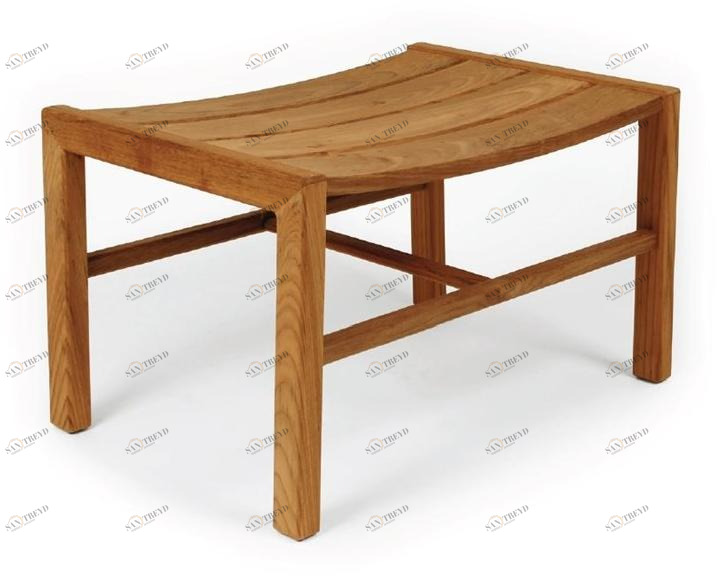 Skargaarden Прямоугольная подставка для ног из тика Djurö Djs-t