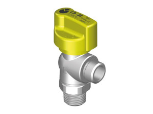 Клапан 90° с резьбой Firebag® для газовых приборов и шлангов