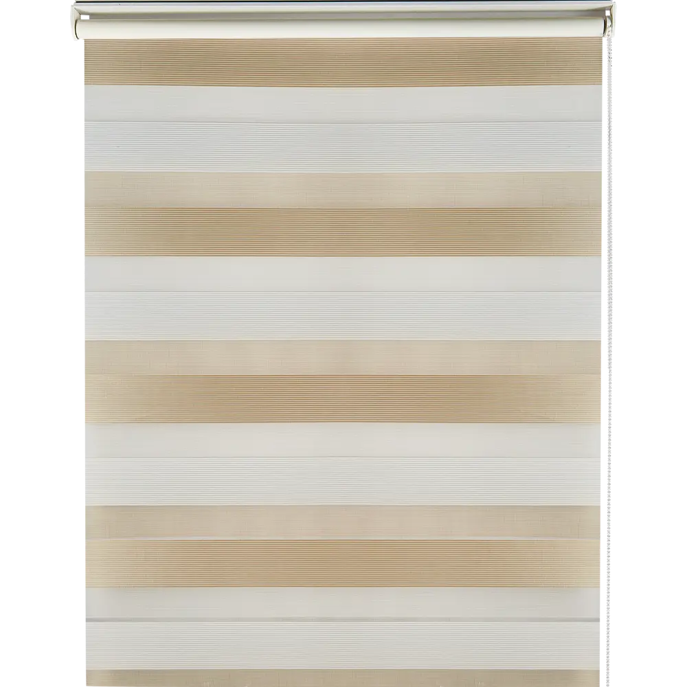 Штора рулонная день-ночь Порто 60x160 см бежево-молочная MIAMOZA STLM-2175055