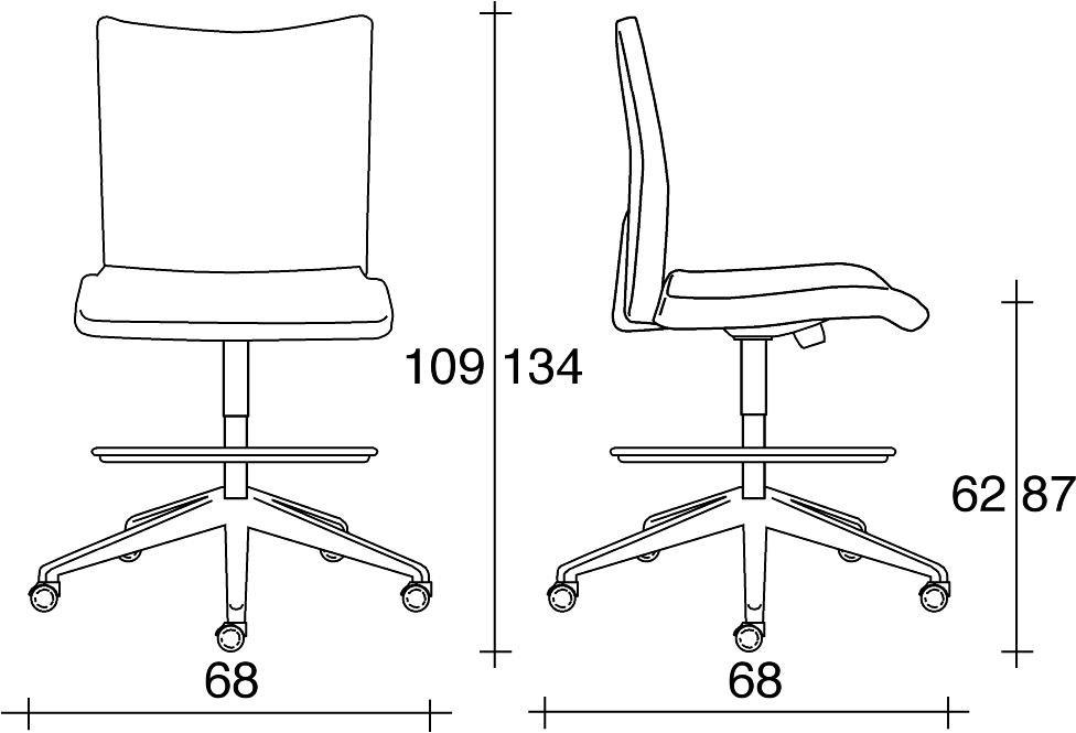 TALIN Эргономичное офисное кресло из ткани с 5 спицами для дизайнера Aviamid sun-id-1392675 - Вид №1