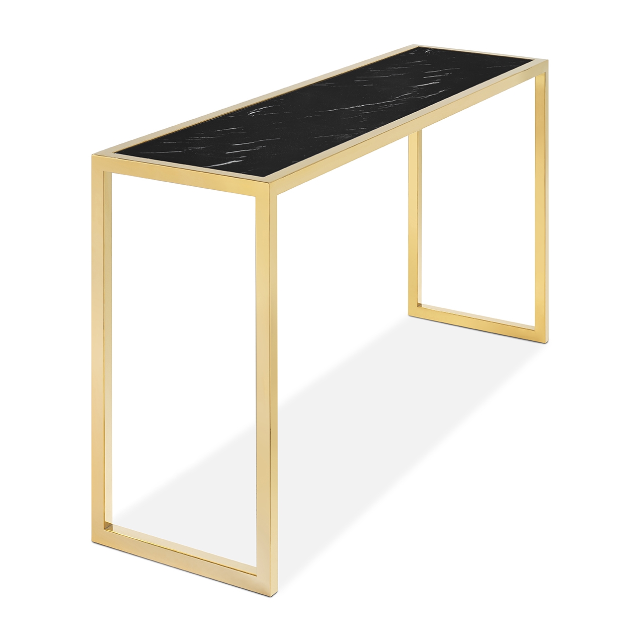 450287-BS ABHIKA КОНСОЛЬНАЯ КОРОНА ПРЯМАЯ H75 150X40 BLACK/SILVER  - Вид №10