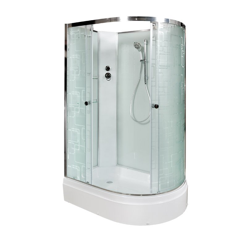 L 920 L N с гидромассажем Душевая кабина DETO Серия L ЕМ2712 L N (без крыши)