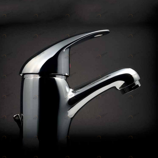 Однорычажный смеситель для раковины с автоматическим сливом 44.004C MAIER PLANET 44004C