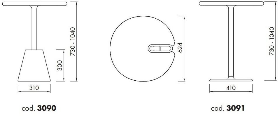 ALMA DESIGN Пластиковый стол высокий Set-up sun-id-1434568 - Вид №9