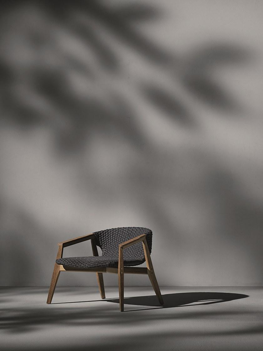 Ethimo Садовое кресло из синтетической ткани с подлокотниками Knit Knitpo01 - Вид №12