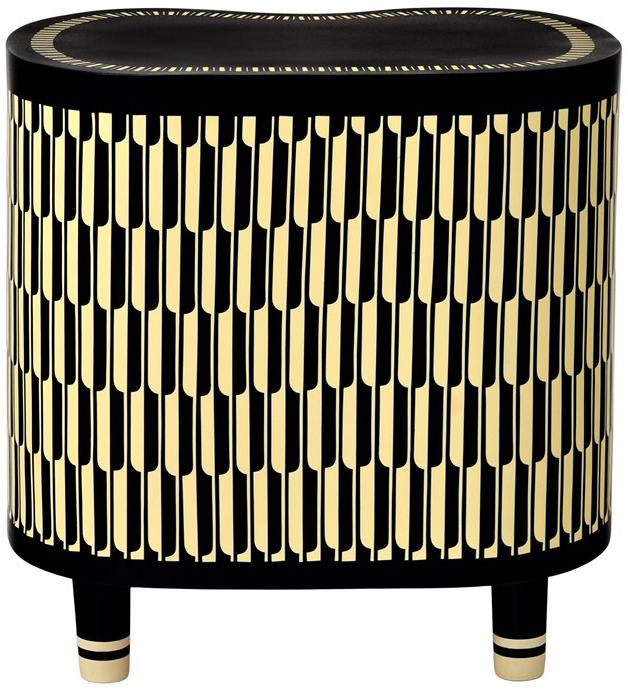 Scarlet Splendour Тумбочка овальная Vanilla noir sun-id-1445204 - Вид №1