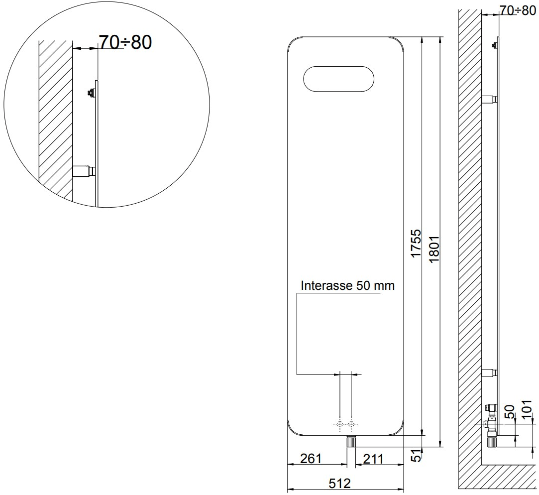 CORDIVARI Настенный радиатор из углеродистой стали Extraslim sun-id-1430063 - Вид №6