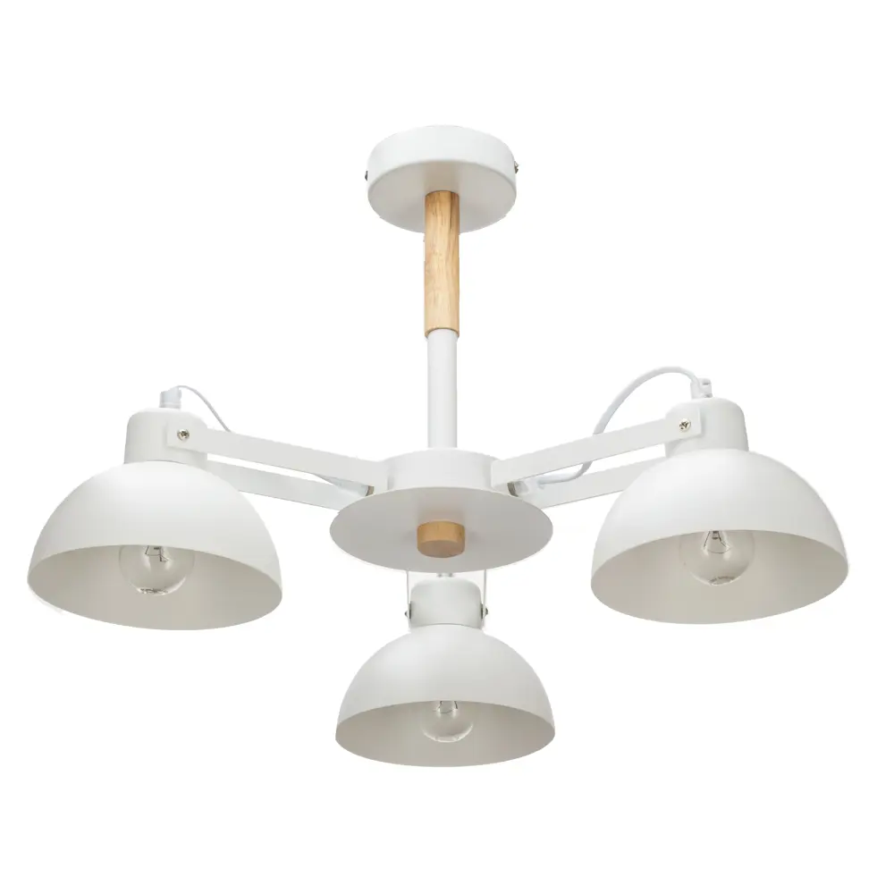 Люстра на штанге Lamplandia Anabel L1118-3, 3 лампы, 12 м², цвет белый STLM-2166706