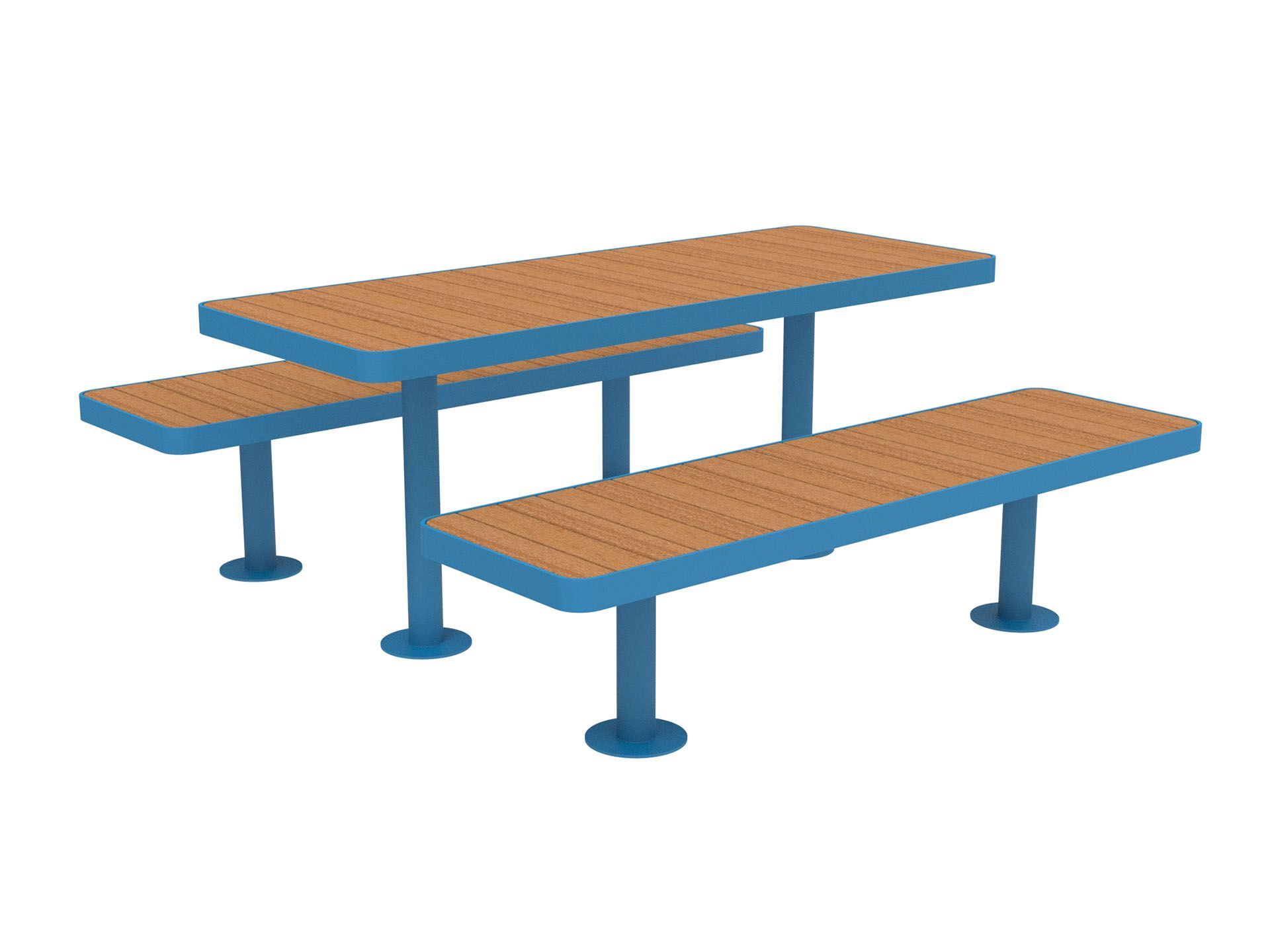 Стол для пикника со встроенными скамейками Lazzari палуба ARCH-00057717 - Вид №9