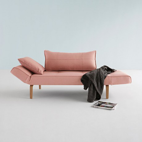 Кушетка-трансформер Zeal c ножками Bow из дуба, дымчатая роза Innovation Living ZEALS2 - Вид №6