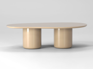 Деревянный овальный стол