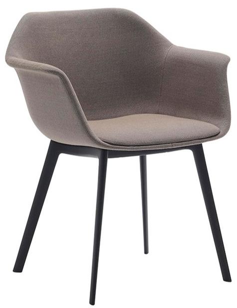 Andreu World Стул с обивкой и подлокотниками Gala So0720 - Вид №1