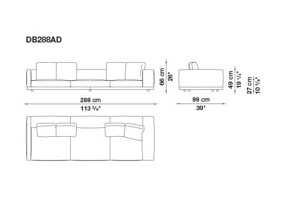 Кожаный диван B&B Italia док ARCH-00106863 - Вид №85