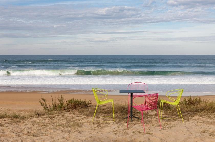 iSimar Стул с подлокотниками, штабелируемый на стальных салазках Bolonia 7207 - Вид №2