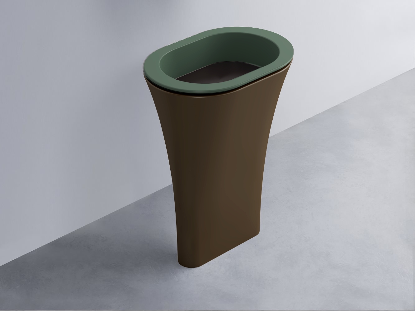 AMLA65-MU+AMPILO-LV+AMCOLO-CA Раковина Amedeo Ovale отдельностоящая cielo Enjoy + Amedeo Ceramica Cielo