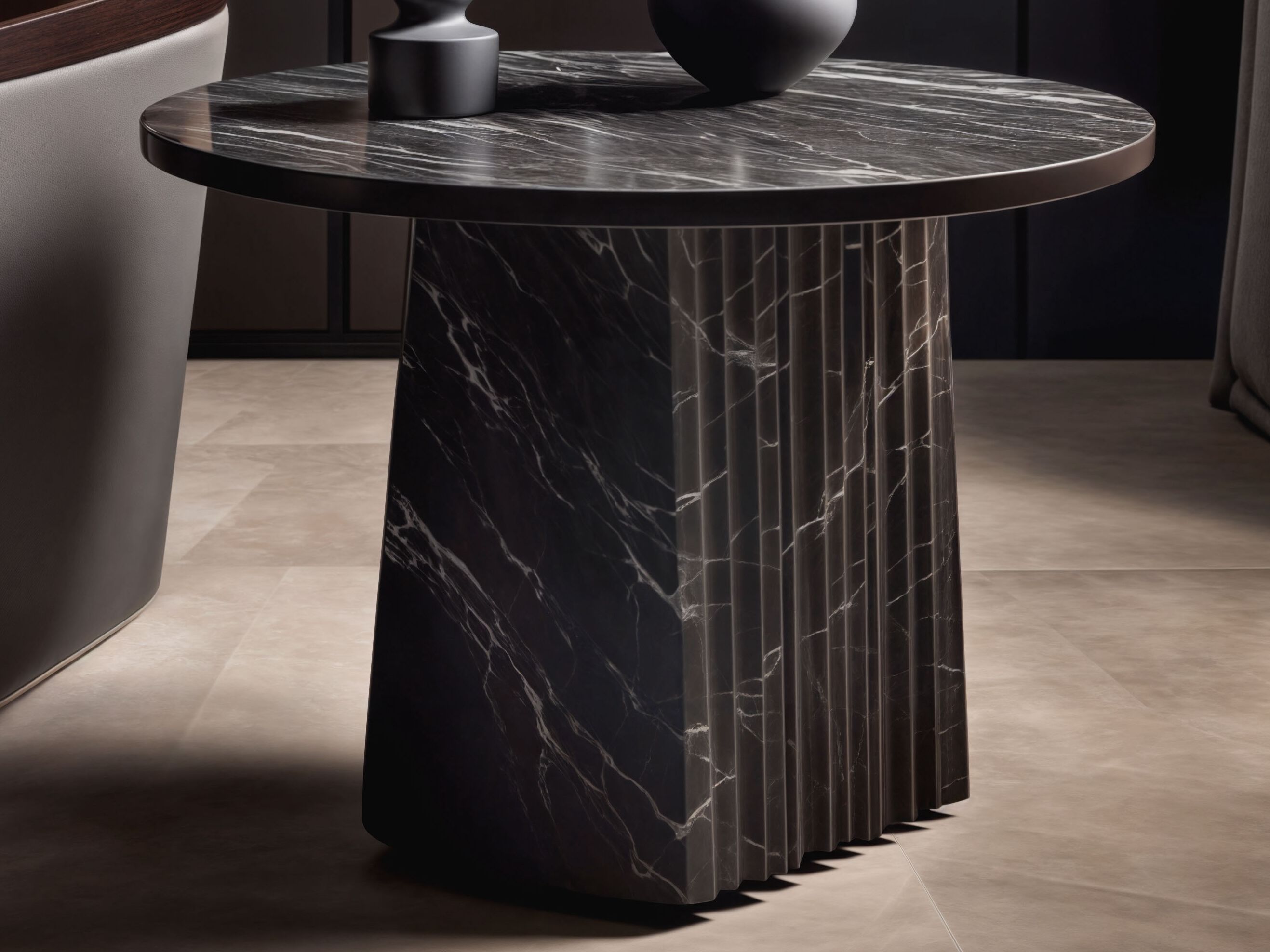 Круглый мраморный журнальный столик Wayne Enterprises Home Collection WE-168 ARCH-00084734