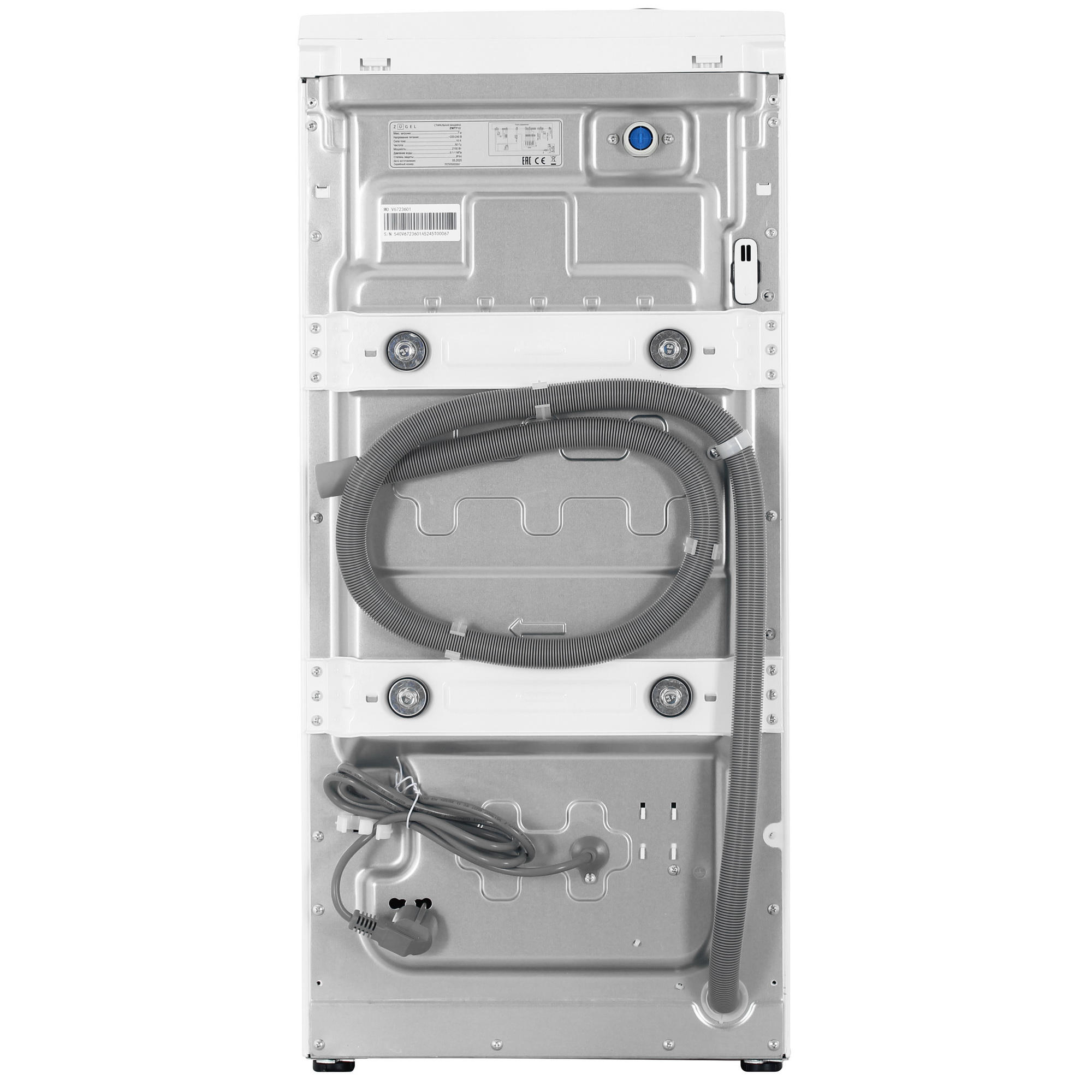 9283350 Стиральная машина ZUGEL ZWT712 белый STDN-0121483 - Вид №9
