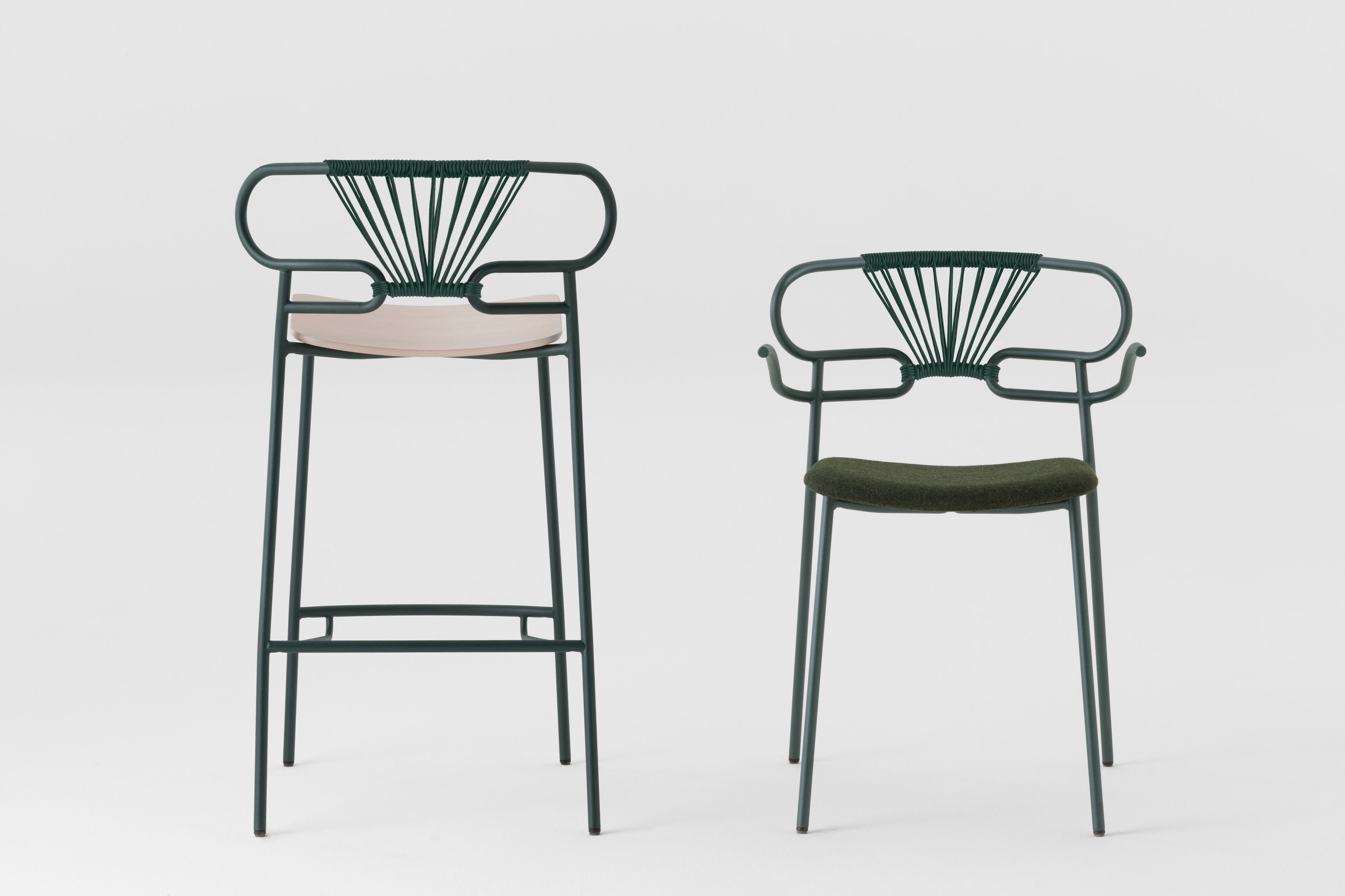 Металлический стул с подлокотниками со встроенной подушкой TrabA' Генуя ARCH-00098042 - Вид №1