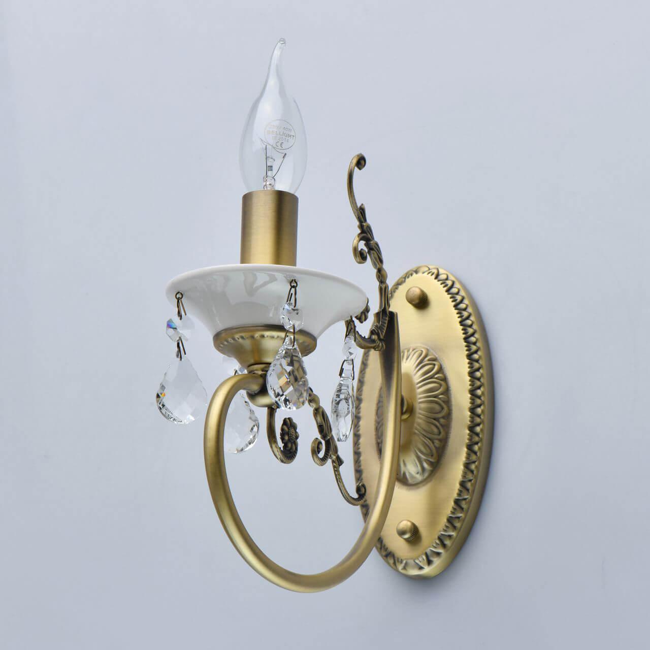 Бра хрустальное золотое "Свеча" 683022301 MW-LIGHT СВЕЧА 00-3929543 Золото;прозрачный  - Вид №1