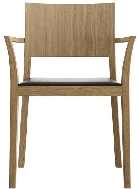 horgenglarus Штабелируемый стул из массива дерева с подлокотниками  6-590a  - Вид №4