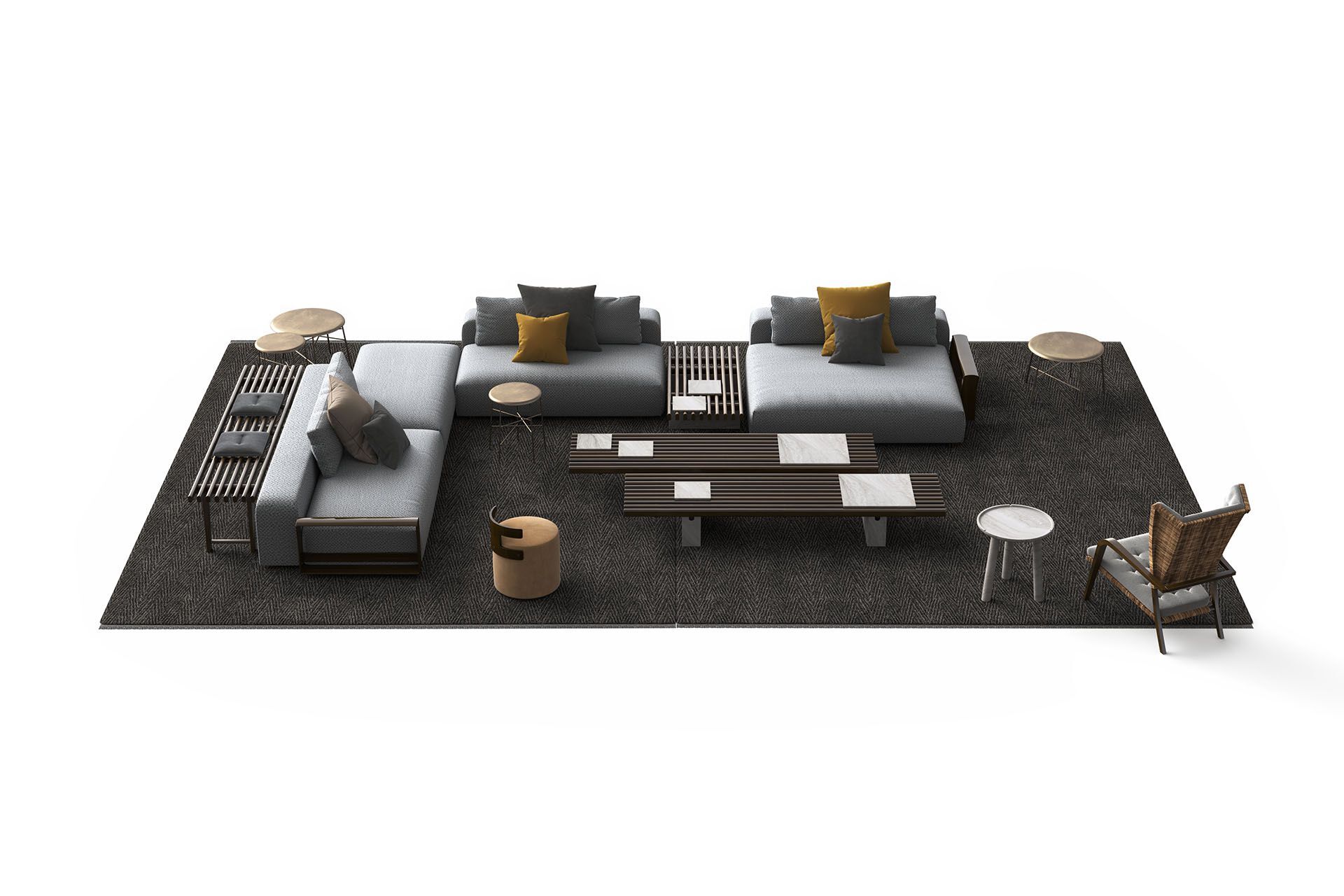 Круглый каменный журнальный столик Остуни Exteta Stone Line ARCH-00124552 - Вид №15