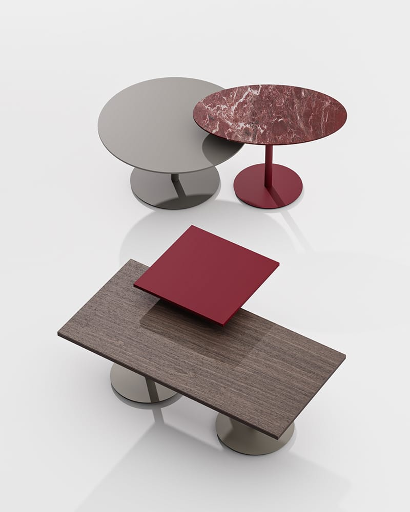 Деревянный овальный журнальный столик для контракта PROF ARCH-00062590 - Вид №2