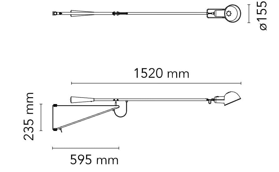 Регулируемый настенный светильник Flos 265 ARCH-00035785 - Вид №3