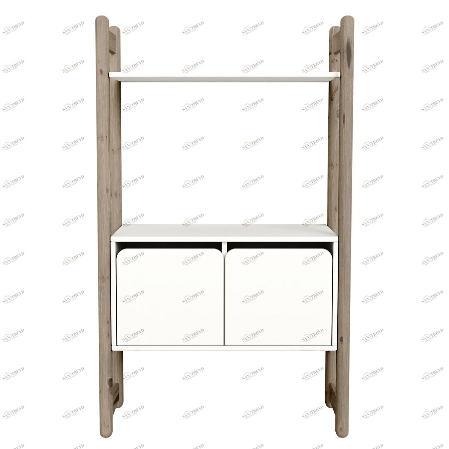 Гарнитур Midi С, 1 полка и 1 комод, коричневый Flexa 812650214