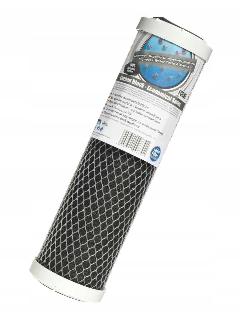 Картридж угольный, карбон-блок 10SL (активированный уголь) Aquafilter FCCBL, 676 