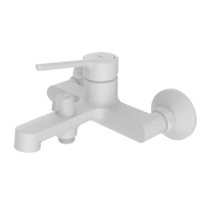 IDDIS Odda - Смеситель для ванны белый матовый с керамическим картриджем 89348646