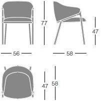 Segis Стул из ткани с подлокотниками Hammer I230  - Вид №14