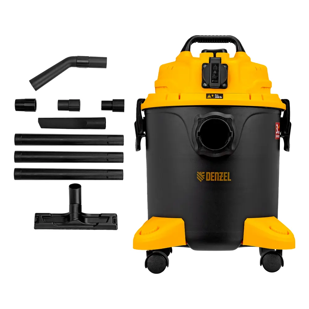 Строительный пылесос DENZEL LVC20 для сухой и влажной уборки с HEPA-фильтром 88659604 STLM-0849076 - Вид №4