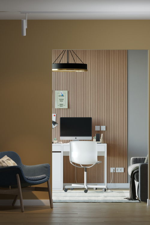 Стеновая 3D панель из реек  AP122505.92 HANNAHHOLZ  - Вид №2