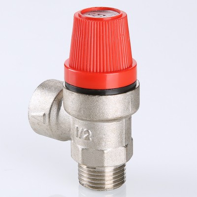 VT.496.N.0430 Клапан предохранительный никелированный Valtec 1/2", 3 бара  - Вид №5