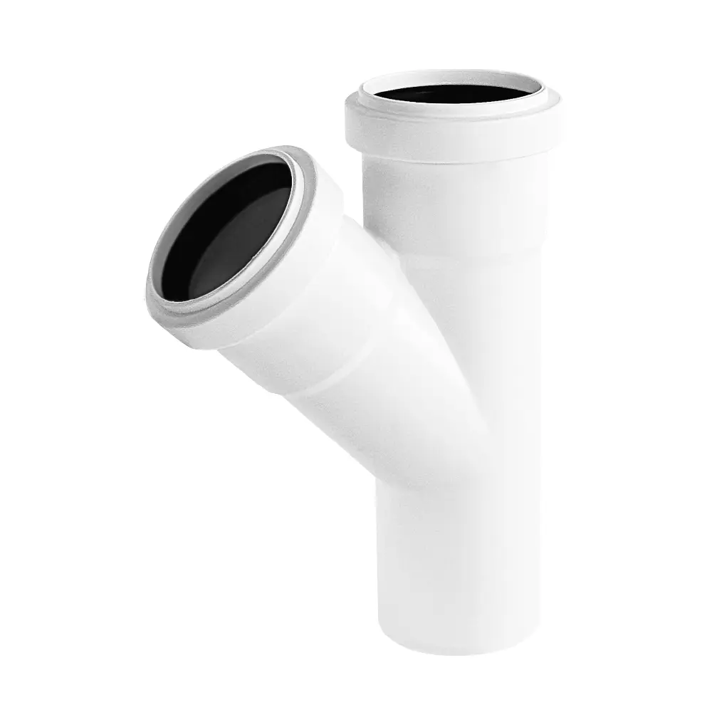 Тройник канализационный малошумный MONLID D50x50/45° мм полипропилен STLM-2145538 - Вид №3