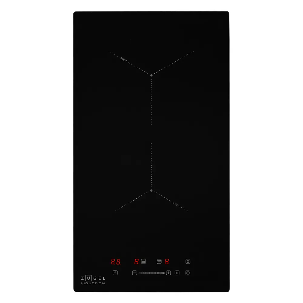 Индукционная варочная панель Zugel ZIH295B 29x5.8x52 см 2 конфорки цвет черный STLM-2066292