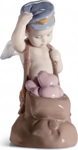 10669001 LLADRO Фигурка Lladro "Любовные письма" 15x16см Фарфор