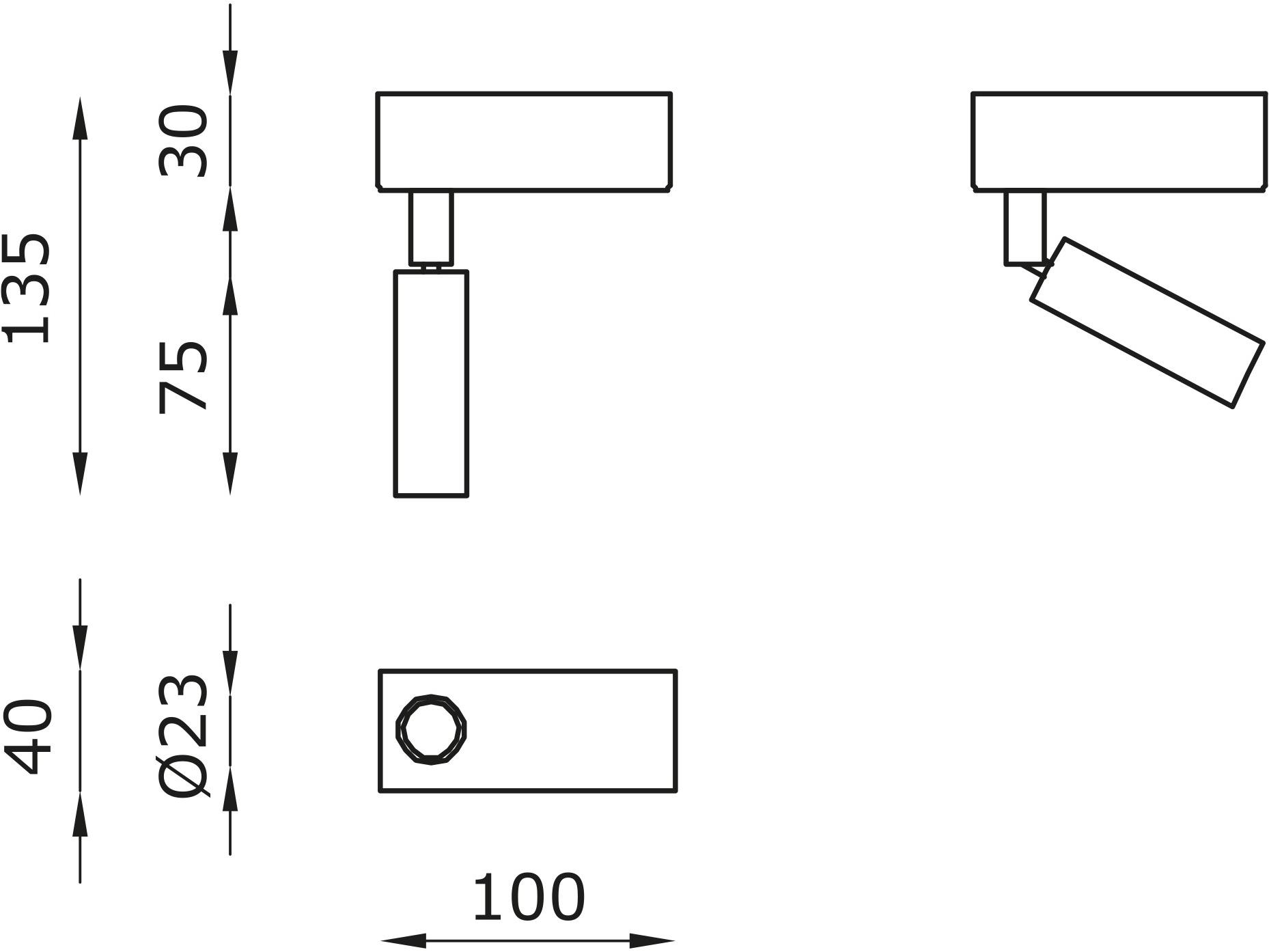 Buzzi & Buzzi Регулируемый светодиодный светильник из алюминия Iron sun-id-1377721 - Вид №2