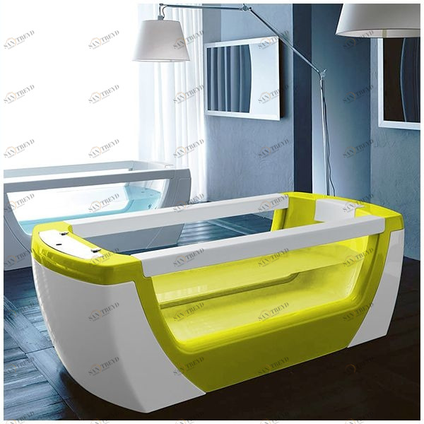 Ванна Gruppo treesse Vision VTL-V1381-SE жёлтая стеклянная прозрачная VTLV1381Z