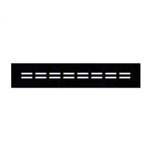 ЛАЙТ - Декоративный экран для радиатора 90×15 см из МДФ черный 89397671