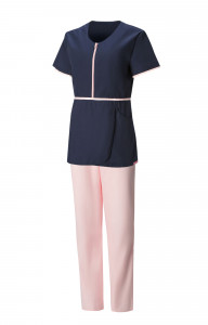 5046676 Костюм Сакура темно-синий светло розовый  Медицинская одежда  размер 46