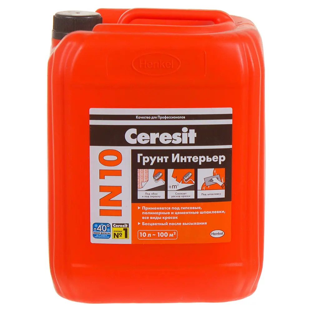 Грунт интерьерный IN-10 зимний 5 л ЦЕРЕЗИТ STLM-2186187