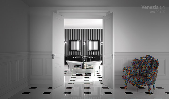 VENEZIA1 Комплект мебели cm 90+90 Berloni Bagno 42954 - Вид №1