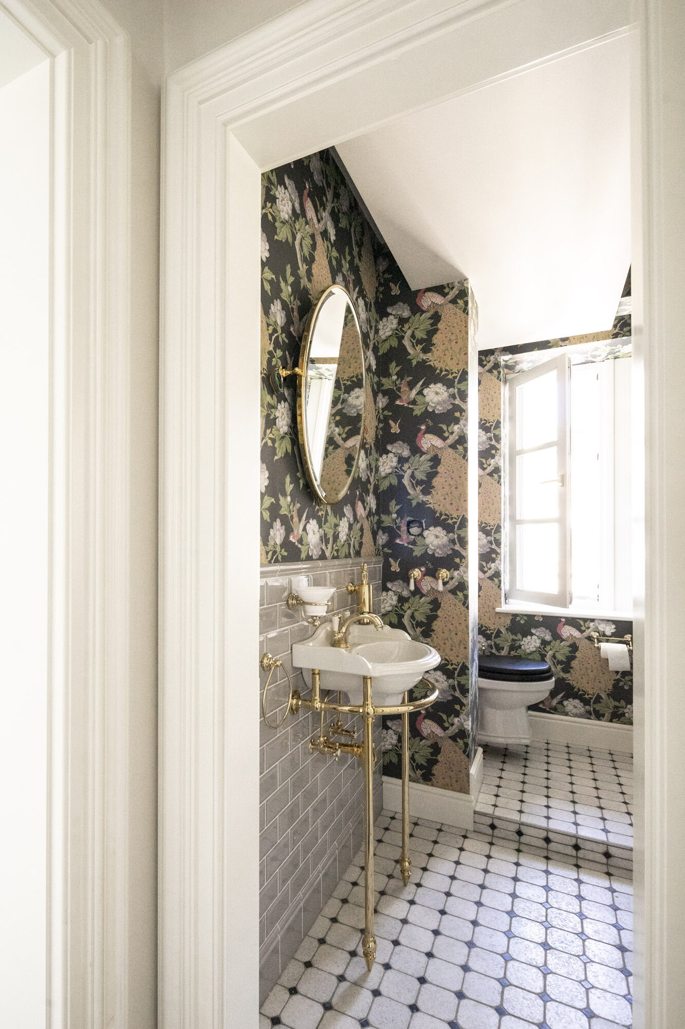 Traditional bathrooms Motivtapete Pavona Pavona - Little Greene  - Вид №13