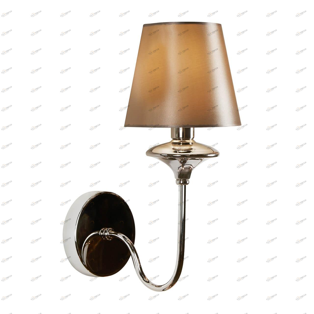 Бра настенное коричневое iLamp Rolling Nickel W2406-1 ILAMP ROLLING 00-3949146 Коричневый 